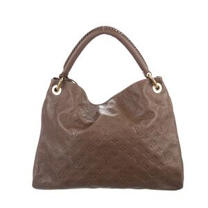 Authentic Louis Vuitton Artsy Tote MM brown leather monogram VGUC